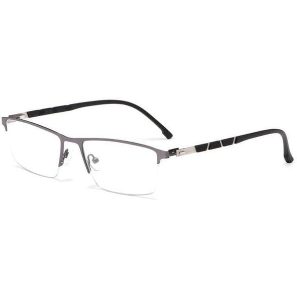 Planet Gates Gray Optical Business Titanium Eyeglasses Frame For Men Eyewear Semi-Rimless Glasses with 4 Optional Colors