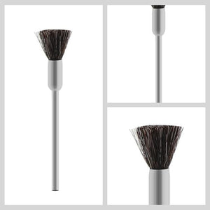 Planet Gates Gray pig hair Diamond Nail Drill Milling Cutter Nail Art Drill Bit Cuticle Clean Cutter for Manicure Nail Files Electric Mills Burr Nail Tool