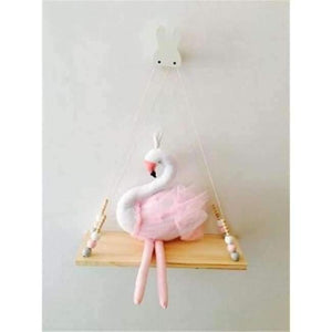 Planet Gates gray pink white Bedroom wall shelves DIY Original Wood Beads Wall Shelf Storage Shelves Organization swing shelves Home Decor