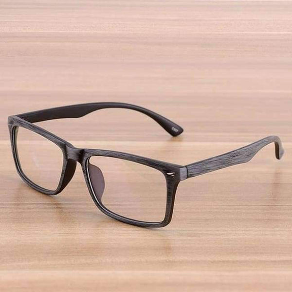 Planet Gates Gray Reven Glasses Men and Women Unisex Wooden Pattern Fashion Retro Optical Spectacle Eyeglasses Glasses Frame Vintage Eyewear