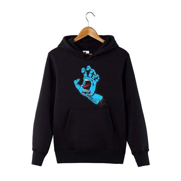 Planet Gates gray / S Autumn and winter hoodies men santacruz fashion printing hoodie sweatshirt cotton Long sleeve fleece men's hoodie