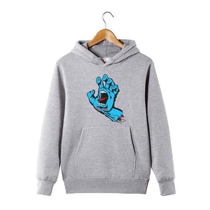 Planet Gates gray / S Autumn and winter hoodies men santacruz fashion printing hoodie sweatshirt cotton Long sleeve fleece men's hoodie