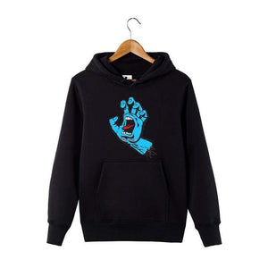 Planet Gates gray / S Autumn and winter hoodies men santacruz fashion printing hoodie sweatshirt cotton Long sleeve fleece men's hoodie