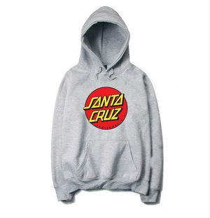 Planet Gates gray / S Autumn and winter hoodies men santacruz fashion printing hoodie sweatshirt cotton Long sleeve fleece men's hoodie