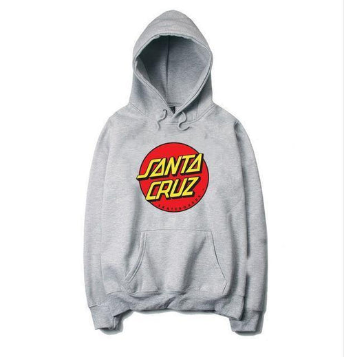 Planet Gates gray / S Autumn and winter hoodies men santacruz fashion printing hoodie sweatshirt cotton Long sleeve fleece men's hoodie