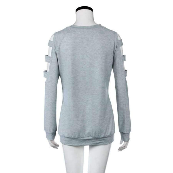 Planet Gates Gray / S / China Women clothing Round Neck Pure Loose Maternity ClothesLong Sleeve Top Blouse Shirt ropa de mujer pregnancy Nursing