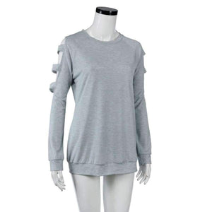 Planet Gates Gray / S / China Women clothing Round Neck Pure Loose Maternity ClothesLong Sleeve Top Blouse Shirt ropa de mujer pregnancy Nursing