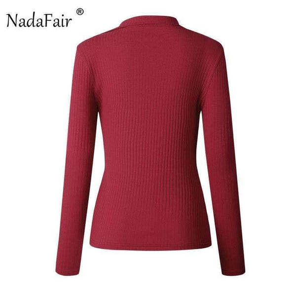 Planet Gates Gray / S Fashion Long Sleeve Casual Sweater Women Autumn Winter Knitted Wrap Pullovers Female Warm Jumpers Basic Sweaters