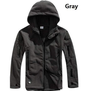 Planet Gates Gray / S Jacket Men Thermal Outdoors Polartec Warm Hooded Coat Militar Softshell Hike Outerwear Army Jackets