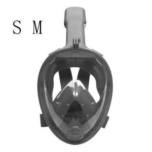 Planet Gates Gray S M Diving Mask Full Face Snorkeling Mask Underwater Anti Fog Snorkeling Diving Mask For Swimming Spearfishing Dive Men