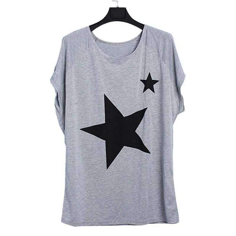 Planet Gates Gray / S Pregnanct Women Casual Loose Tees Tops  Summer Batwing Sleeve Print T-shirts Pregnancy Maternity Clothes Plus Size S-5XL