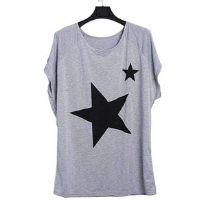 Planet Gates Gray / S Pregnanct Women Casual Loose Tees Tops  Summer Batwing Sleeve Print T-shirts Pregnancy Maternity Clothes Plus Size S-5XL