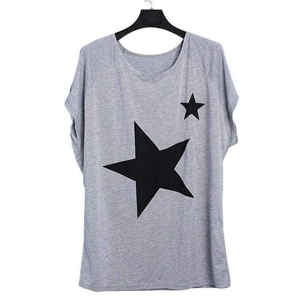 Planet Gates Gray / S Pregnanct Women Casual Loose Tees Tops  Summer Batwing Sleeve Print T-shirts Pregnancy Maternity Clothes Plus Size S-5XL