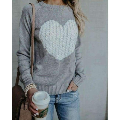 Planet Gates Gray / S Pullover Sweater Women Solid Autumn Woman Sweaters Elegant Fashion Clothes Pull Femme Sueter Mujer Roupas Feminina Tricot