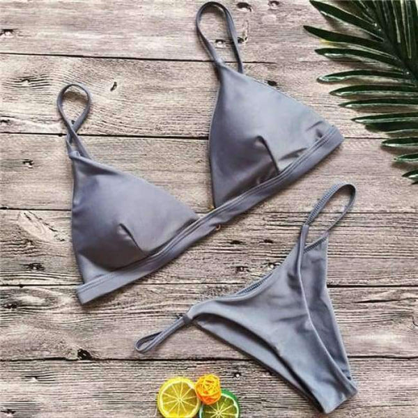 Planet Gates Gray / S Swimwear Women Sexy Micro Bikinis Swimsuit Brazilian Biquini Female Beach Wear Bathing Suits Swimming Suit Bikini Set