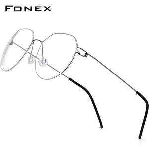 Planet Gates Gray Screwless Eyewear Prescription Eyeglasses Frame Men 2021 Polygon Myopia Optical Denmark Korean Glasses Frame Women 98635