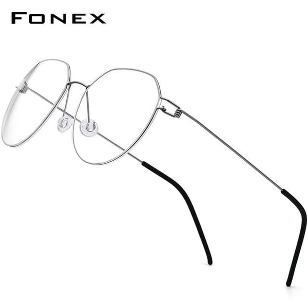 Planet Gates Gray Screwless Eyewear Prescription Eyeglasses Frame Men 2021 Polygon Myopia Optical Denmark Korean Glasses Frame Women 98635