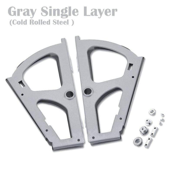 2PCS Furniture Hinges Shoes Drawer Cabinet Hinge Rack Metal Accessories Stainless Steel Foldable Self Fitting Hardware