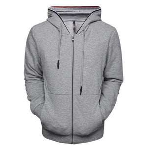 Planet Gates Gray / Size XL 68-75 KG Zipper Cardigan Hoodies Men Cotton Soft Feel Solid Color Men's Sweatshirts Slim Fit High Quality Hoodied Men