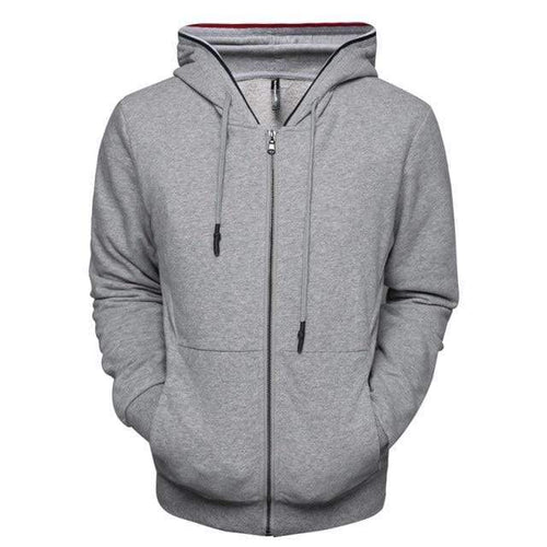 Planet Gates Gray / Size XL 68-75 KG Zipper Cardigan Hoodies Men Cotton Soft Feel Solid Color Men's Sweatshirts Slim Fit High Quality Hoodied Men