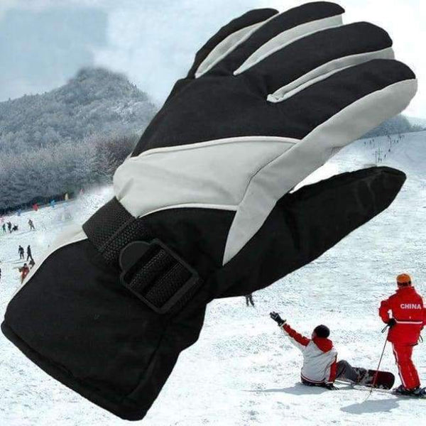 Planet Gates gray ski gloves 5 Colors Unisex Skiing Gloves Snowboard Gloves Mens Winter Warm Full Finger Sports Riding Motorcycle Gloves Snowboard Gloves