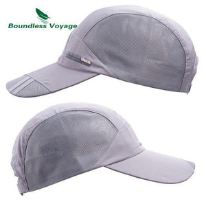 Planet Gates gray Sports Hat Lightweight Breathable Soft Outdoor Run Cap Waterproof Headgear