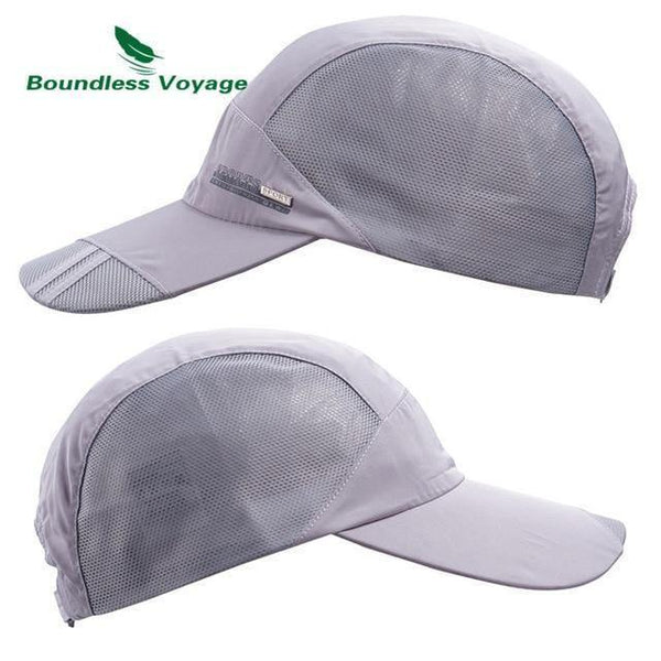 Planet Gates gray Sports Hat Lightweight Breathable Soft Outdoor Run Cap Waterproof Headgear
