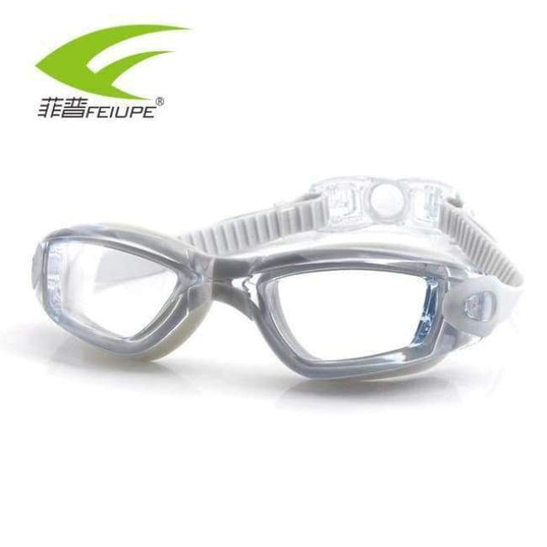 Planet Gates Gray Swim Goggles Silicone Swimming Glasses Anti Fog UV Protection Optical Waterproof for Men Women Adults Sportswear