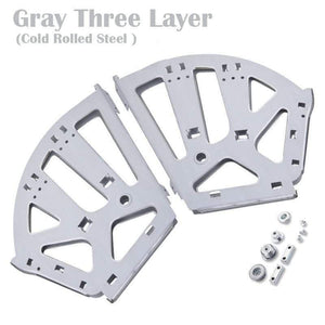 2PCS Furniture Hinges Shoes Drawer Cabinet Hinge Rack Metal Accessories Stainless Steel Foldable Self Fitting Hardware