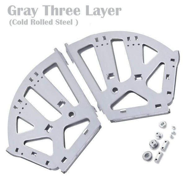 2PCS Furniture Hinges Shoes Drawer Cabinet Hinge Rack Metal Accessories Stainless Steel Foldable Self Fitting Hardware