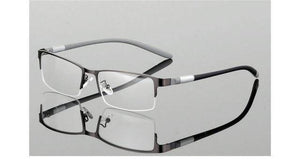 Planet Gates Gray Titanium Glasses Frame Men Eyeglasses Computer Optical Prescription Reading Clear Eye Lens