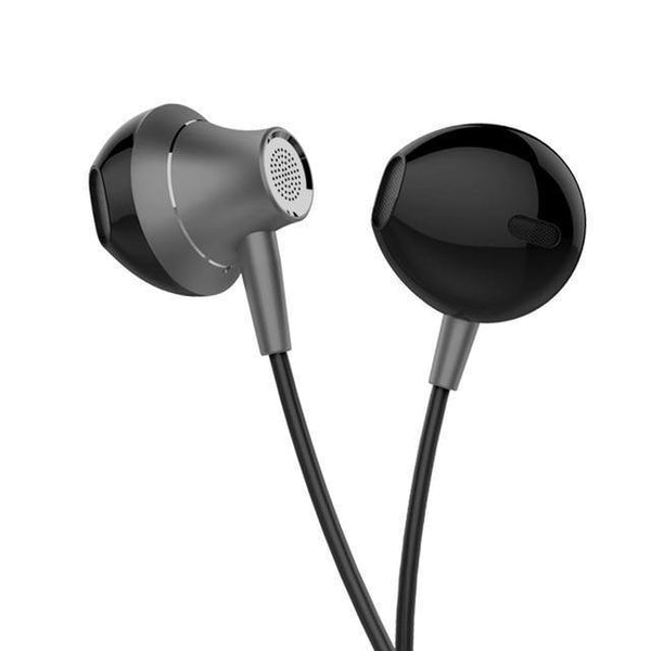 Planet Gates Gray TOPK 3.5mm In-Ear Earphones with Mic Anti-Wrap Comforted Heavy Bass Wired Earphone Earbud Volume Control Stereo Sport Headset