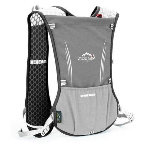 Planet Gates Gray Trail Running Backpack Men Women Ultralight Racing Marathon Hiking Bag Fitness Mobile Phone Holder Sport Accessories