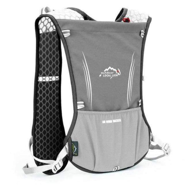 Planet Gates Gray Trail Running Backpack Men Women Ultralight Racing Marathon Hiking Bag Fitness Mobile Phone Holder Sport Accessories