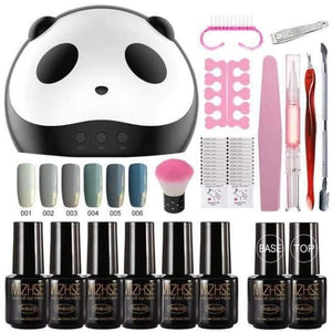 Planet Gates Gray UV Gel Nail Art Kits 36w Nail Dryer Lamp Manicure UV Gel Polish Set For Nail Extension Varnish Lacquer Manicure Tools Kit