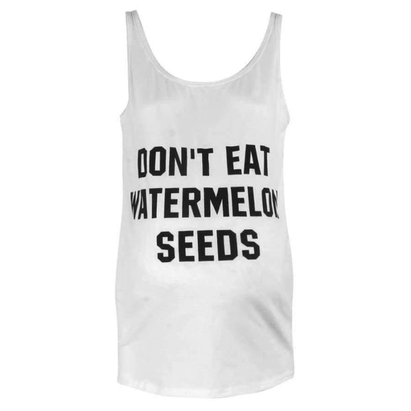 Planet Gates Gray Vest 01 / L Grey White Maternity Vest Clothes Letter Printed Pregnancy Sleeveless Tank Tops Blouse Summer Women  Pregnant Tee