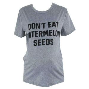 Planet Gates Gray Vest 01 / L Grey White Maternity Vest Clothes Letter Printed Pregnancy Sleeveless Tank Tops Blouse Summer Women  Pregnant Tee