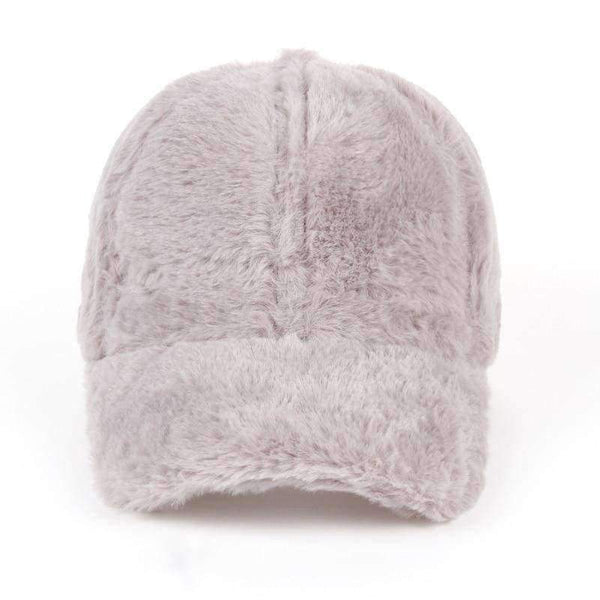 Planet Gates Gray VORON Winter pompom pink suede baseball cap Women autumn casual streetwear pin'k hat cap 2017 Elegant female hat cap