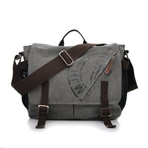 Planet Gates Gray / W36H26D13 CM Men Bags Korean Multi-functional Man Bag Business Men Canvas Shoulder Bag Fashion Leisure Messenger Bag