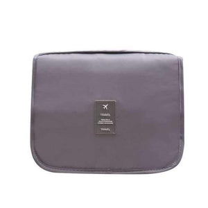 Planet Gates Gray Waterproof Women Makeup Bag Large Travel Beauty Cosmetic Bag Trip Organizer Case Necessaries Make Up Toiletry Bag