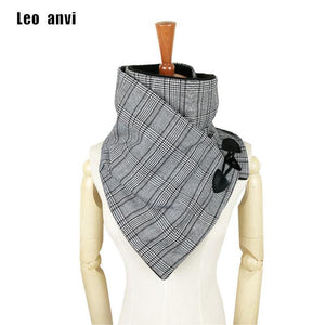 Planet Gates gray white Wool winter women men scarf fashion shawl neck wrap scarves wrap Unisex scarf  Horn Toggle Closure