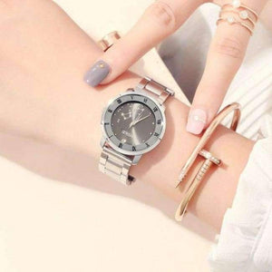 Planet Gates gray women Lovers Watch Men And Women Luxury Watch for Couples Stainless Steel Strap Fashion Calendar Dress Quartz Wristwatches Box Packing