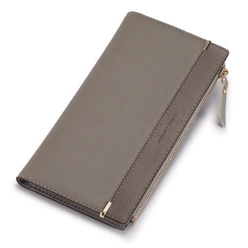 Planet Gates Gray Women Wallets Wallet Female New Arrival Zipper Women Wallets Brand Design High Quality Pu leather Clutch Classic Design
