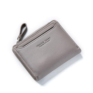 Planet Gates Gray Women Wallets With Individual ID Card Holder Zipper Coin Pocket Ladies Small Purses Female Wallet Carteira High Quality