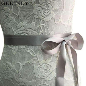 Planet Gates Gray Womens Wedding Belt Luxury Handmade Dazzling Crystal Rhinestone Bridal Sash Satin Ribbon Bride Bridesmaid Dress Belts Cummerbund