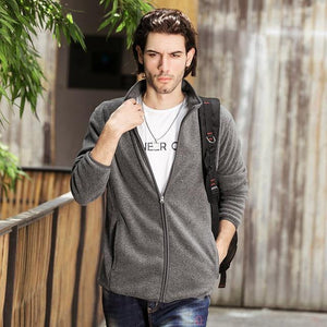 Planet Gates Gray / XL / China Fleece hoodies men brand-clothing autumn winter zipper sweatshirts male quality men clothing