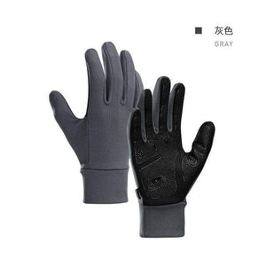 Planet Gates Gray / XL Outdoor Touch-screen Non-slip Full Finger Cycling Gloves Silicone Hiking Climbing Men Women Thin Cycling Gloves