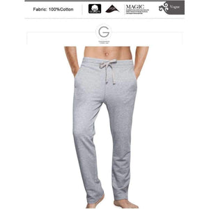Planet Gates GRAY / XXL Men's Pajamas Lounge Pants Thick Cotton Sleep Bottoms Pantalon Hombre Nightwear Man Pijama Masculino Pyjama Pants 5XL 6XL 2499A