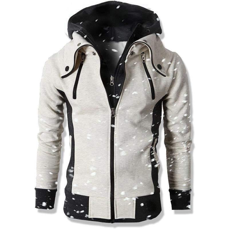 Planet Gates Gray / XXXL Fashion Brand Hoodies Men Casual Sportswear Male Hoodies Zipper Long Sleeve Sweatshirt Jacket European size