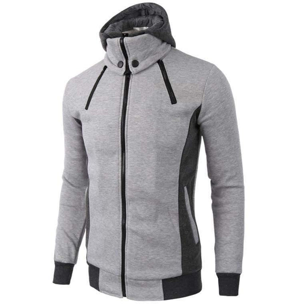 Planet Gates Gray / XXXL Fashion Brand Hoodies Men Casual Sportswear Male Hoodies Zipper Long Sleeve Sweatshirt Jacket European size